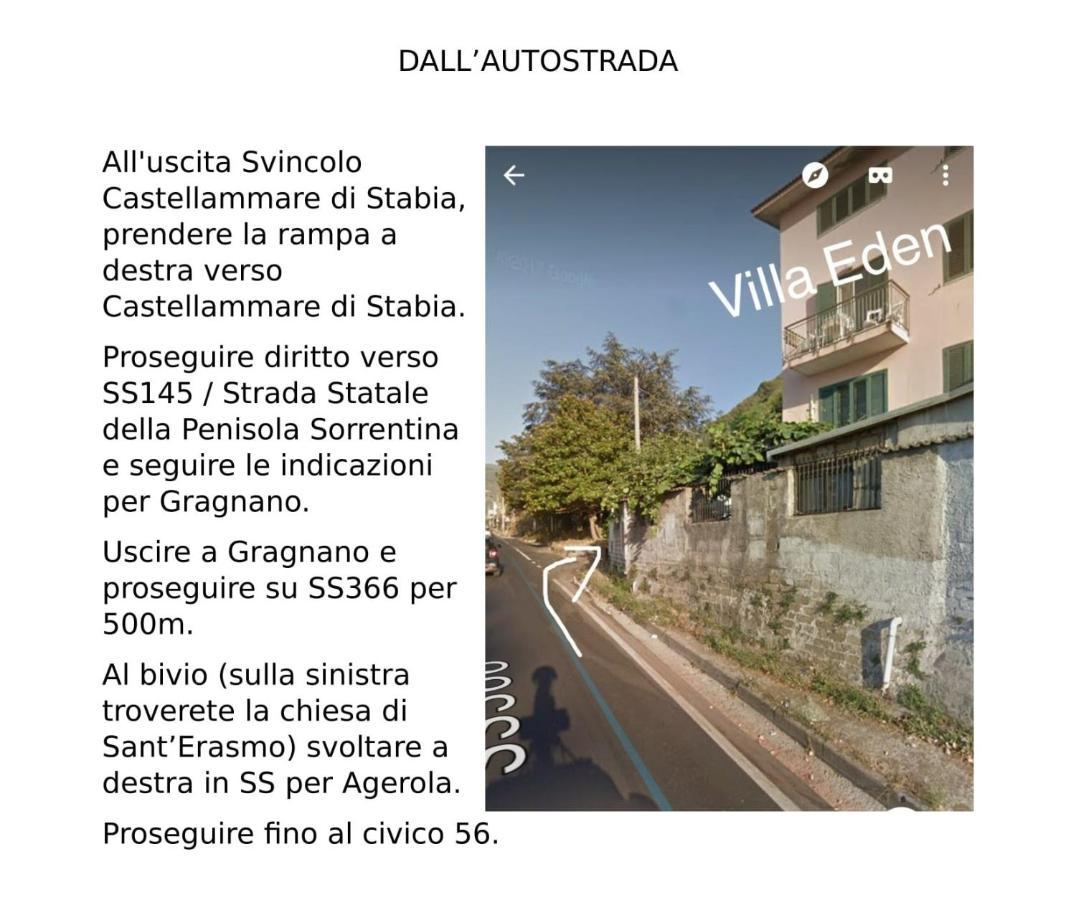 Villa Eden Gragnano Extérieur photo
